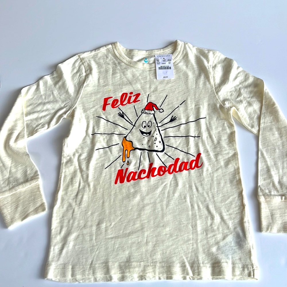 Crewcuts size 6-7 cotton shirt. Nachodad. Great for Christmas